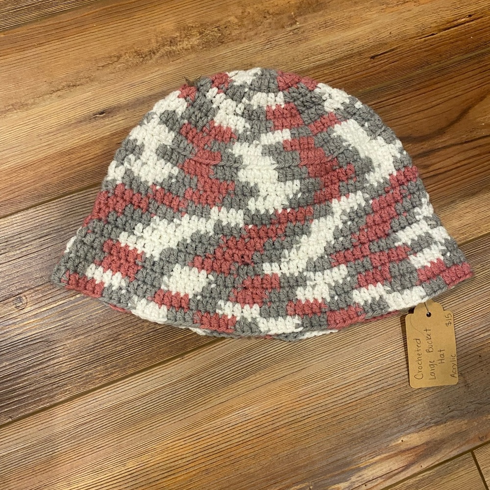 Large Crocheted Bucket Hat